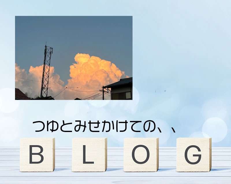 夕焼けの夏の雲　大阪　四條畷市